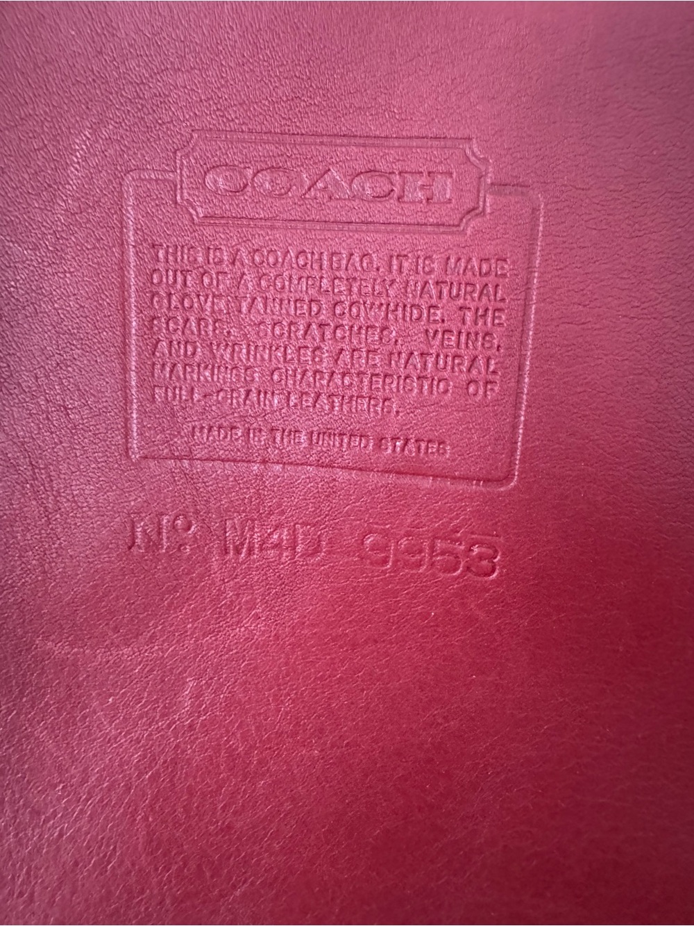 Vintage Coach Helen’s Legacy 9953 Red Leather Duffle Bucket Bag - Picture 12 of 14